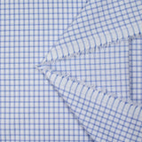 Paul jacquard polycotton poplin with blue checks