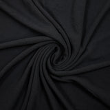 Black textured polyester crepe