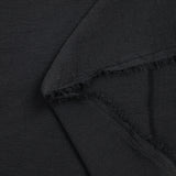 Black textured polyester crepe