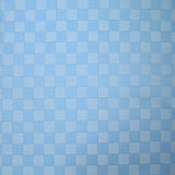 Blue checkered polycotton poplin