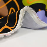 Cotton satin elastane -face black background
