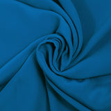 Cobalt blue silk and acetate crepe de chine
