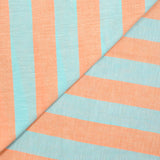 Blue striped cotton and mandarin