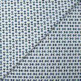 Cotton elastane sunrise in polka dot white background