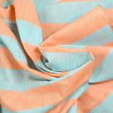 Blue striped cotton and mandarin