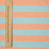 Blue striped cotton and mandarin