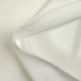 Jersey de poliéster con reverso de piqué blanco roto