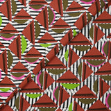 Cotton elastane twill all ways khaki and brick white background