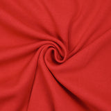 Jersey acanalado tubular pesado rojo