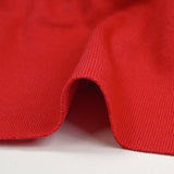 Jersey acanalado tubular pesado rojo