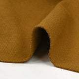Heavy golden brown tubular ribbed jersey