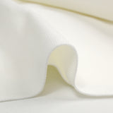 White heavy tubular ribbed jersey
