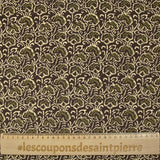 Indian printed cotton corduroy Mizoram brown background