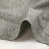 Heather gray cotton jersey