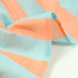Blue striped cotton and mandarin