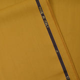 100% wool Super 110's mustard tailoring fabric