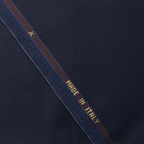 100% wool Super 110's dark blue suit fabric