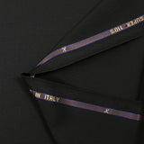 100% wool Super 110's black tailoring fabric