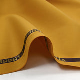 100% wool Super 110's mustard tailoring fabric