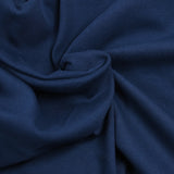 Dark blue heavy tubular ribbed jersey