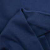 Dark blue heavy tubular ribbed jersey