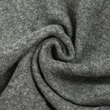 Mottled steel gray boiled wool