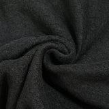 Laine mélangée bouillie noir charbon