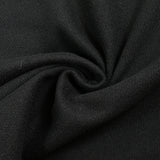 Black wool-blend velvet
