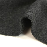 Heathered anthracite wool blend velvet