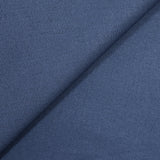 Lin viscose uni bleu barbeau