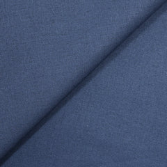 Lin viscose uni bleu barbeau