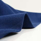Dark blue heavy tubular ribbed jersey