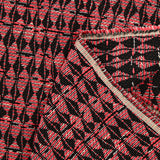 Tweed polialgodón coral fondo negro