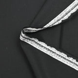 Tissu tailleur 100% laine sergé noir corbeau