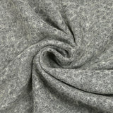 Mezcla de lana de rizo cepillada gris jaspeado