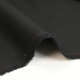 Deep black 100% wool tailoring fabric