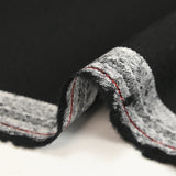 Tissu tailleur 100% laine sergé noir corbeau