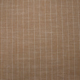 Maud polyviscose and striped linen biscuit brown background