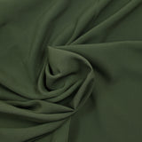 Khaki polyester crepe de chine