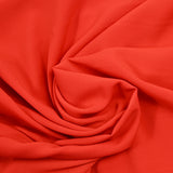 Crêpe de chine polyester orange brûlé