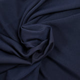 Crêpe de chine polyester bleu foncé
