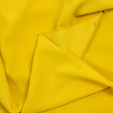 Mustard polyester crepe de chine