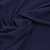 Crepé de China de poliéster azul marino