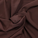 Crêpe de chine polyester acajou