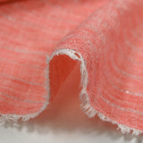 Chambray stripe Lurex Manon coral background