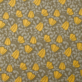 Sweat envers doudou clochette d'automne jaune fond taupe