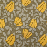 Sweat envers doudou clochette d'automne jaune fond taupe