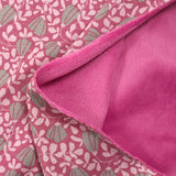 Sweatshirt with gray autumn bell cuddly toy with pink background