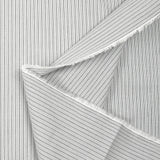 Mario black and gray striped woven-dyed cotton with white background