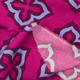 Viscose printed mosaic sky orchid background